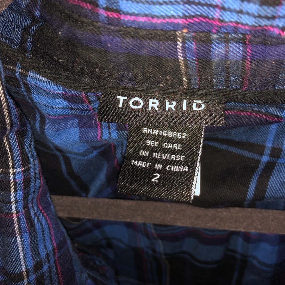 Torrid plaid shirt
